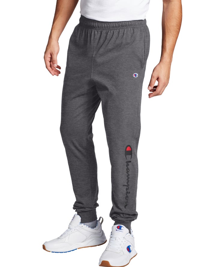 Champion Classic Jersey Script Logo Erkek Joggers Koyu Gri ( FACLJT239 )